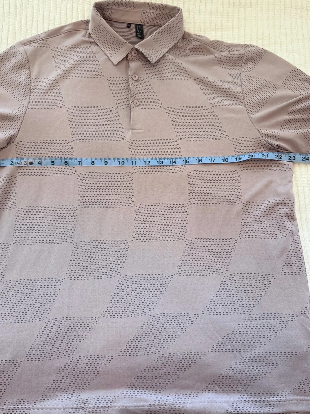adidas Lavender Short-Sleeve Performance Polo
